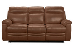 Collection New Paolo Large Manual Recliner Sofa - Tan